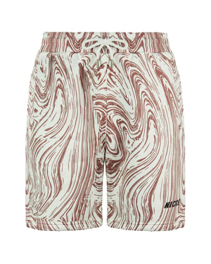 Nicce Stretch Winist White Rose Mens Ash Joggers Shorts 211 1 06 06 0338
