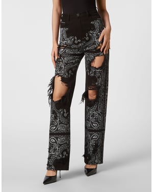 Vaqueros De Pata Ancha Paisley