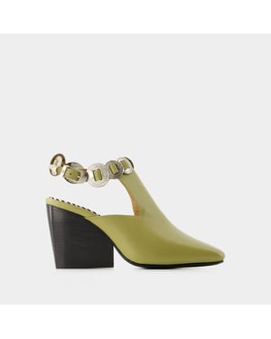 Aj1308 Sandalias - Toga Pulla - Piel - Verde
