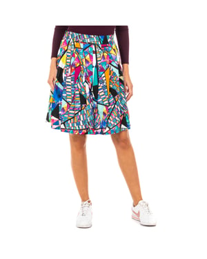 Falda de corte acampanado con forro interior JWK001 mujer