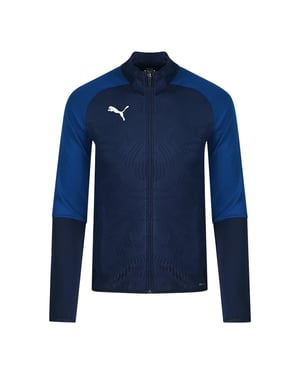 Puma Slee Long Sleip Up Up Navy Blue Mens Chaqueta de pista 656193 04