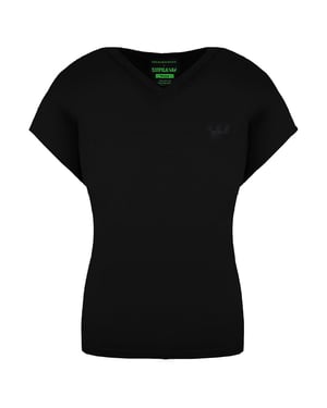 Supra x Heidi Klum Cochs Camiseta de mujer en V de manga corta para mujer 191902 008