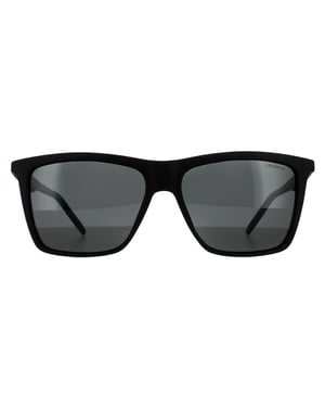 Gafas de sol polarizadas Polaroid Rectangulares para hombre en negro y gris