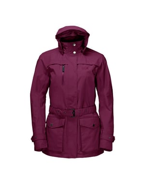 Jack Wolfskin Kimberley Womens Borgoña Parka Chaqueta