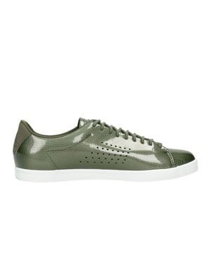 Le Coq Sportif Charline entrenadores verdes para mujeres con recubrimiento