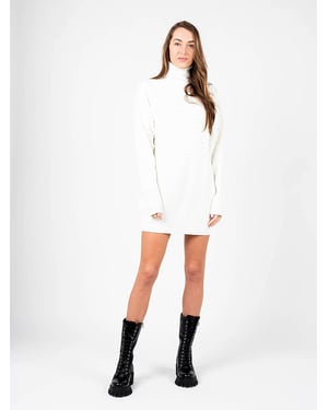 Vestido Silvian Heach Mujer Blanco Roto