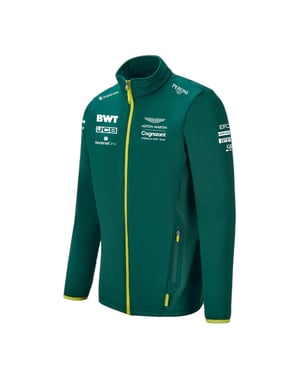 Chaqueta Softshell Aston Martin Cognizant F1 Official Team Hombre Verde