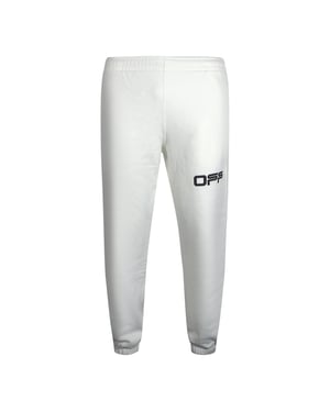 Off-White Pantalones deportivos blancos con logo y cinta Airport