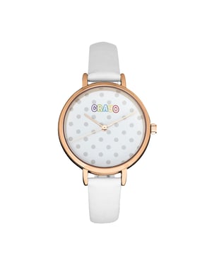 Reloj con correa de puntos Crayo