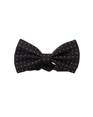 Corbata de hombre Papillon ajustable de seda 100% gris de Dolce & Gabbana