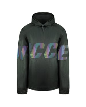 Nicce manga larga manga negra hombre reflectante poncho 201 1 01 04 0088