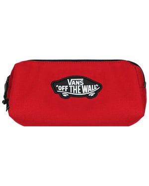 Vans fuera de la pared logotipo de la bolsa de lápiz rojo