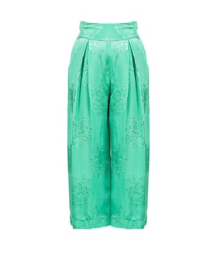 Pinko Pantalones Teso 1 de mujer verde