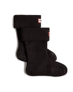 Calcetines para botas Hunter Recycled Kids Black Fleece Black