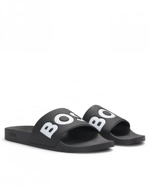 BOSS Orange Aryeh Zapatillas para Hombre Fabricadas en Italia con Detalle de Logo Grande
