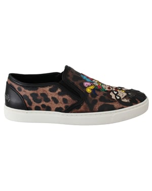 Mocasines de piel de leopardo para mujer Dolce & Gabbana #dgfamily