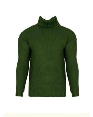 La Haine Inside Us Suéter Turtleneck del hombre verde
