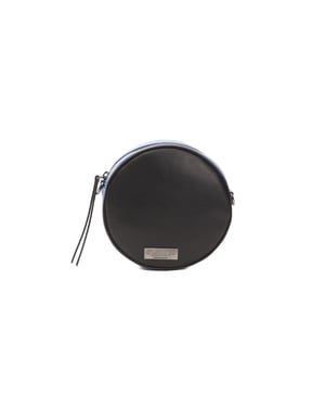 Bolso Cruzado de Cuero Negro Donatella para Mujer Pompei