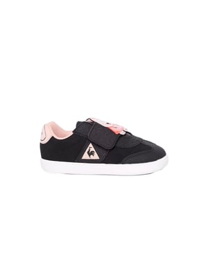 Le Coq Sportif Tacleone Animal Face Kids Black Trainers