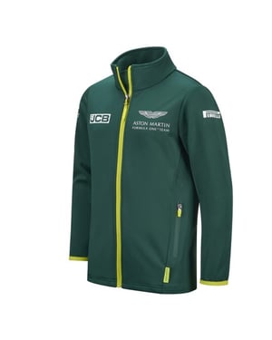 Aston Martin F1 Equipo oficial para niños chaqueta verde softshell