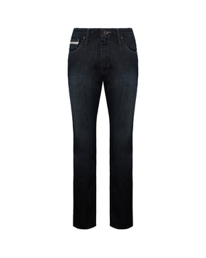 Vans fuera de la pared v66 delgada pata recta de la pierna recta oscura masculina jeans vk4f8f4