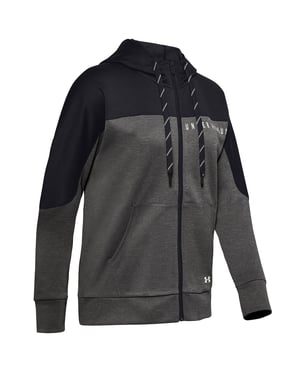 Under Armour Manga larga ZipUp Gray Recuperar Jacket de pista de punto de punto 1351930 010