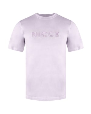 Nicce Camiseta de algodón de algodón de algodón de algodón de color rosa claro 0034 K002 0743