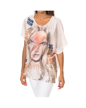 Camiseta de manga corta cuello redondo 10DMC0221 mujer