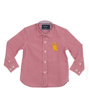 Camisa de manga larga cuello de solapa HK300616 niño