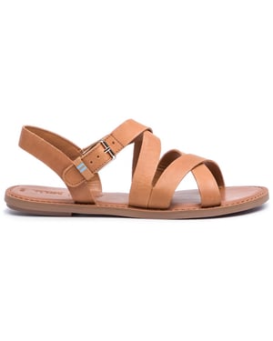 Toms sicilia sandalias de mujer marrón