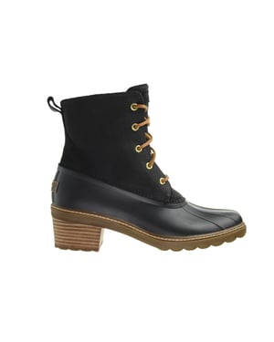 Zapatos de mujer negros para mujer de tacón de agua salada