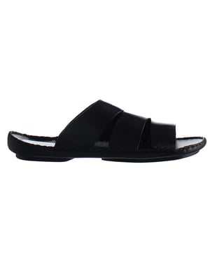 Hush Puppies Bellerin Marruecos Sliders negros para hombres
