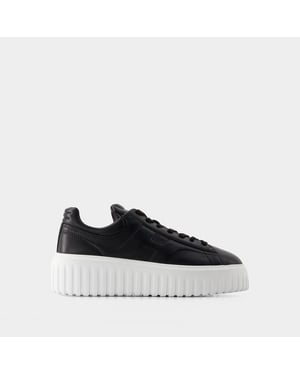 Sneakers H-Stripes Allacciato - Hogan - Piel - Negro