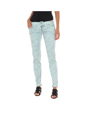 Pantalon Largo con bajos con corte estrecho 70DBF0585-R216 mujer