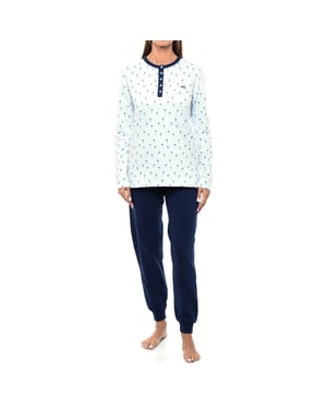Pijama de invierno afelpado manga larga KLP2 mujer