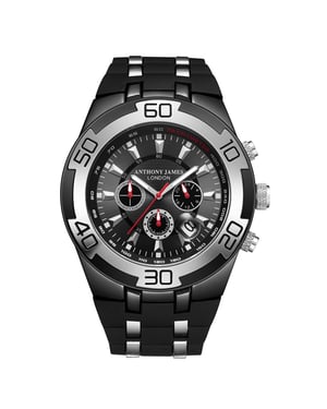 Anthony James Edición Limitada Chrono Radar Negro Montado a Mano