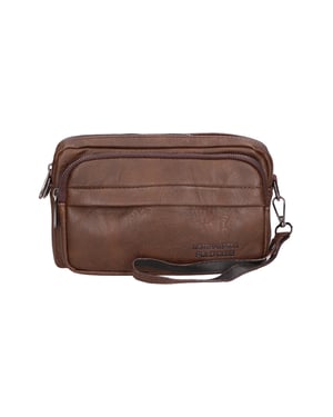 Northampton Polo Club bolsa de embrague Hombres BROWN