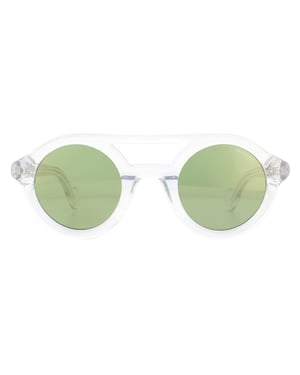 Moncler gafas de sol ML0014 27Q Crystal Green Mirror