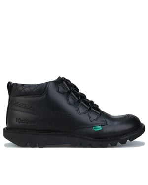 Patadas Mid Quilt Womens Black Boots
