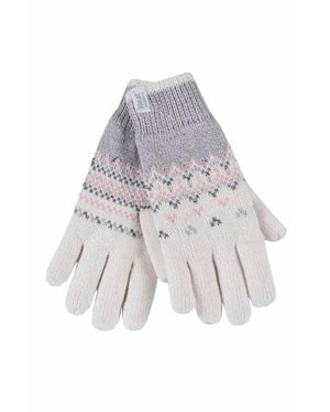 Heat Holders - Guantes térmicos nórdicos con forro polar para mujer