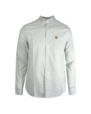 Lyle & Scott Camisa Seersucker Strike Manga Larga Verde