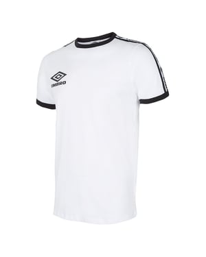 Umbro Camiseta de hombre de la tripulación de la tripulación del cuello blanco 65801U 13U
