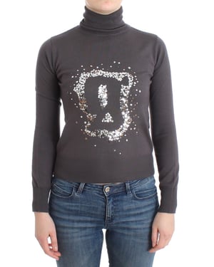 Suéter de algodón de cuello alto Galliano Brown