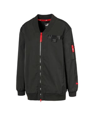 Puma x Adriana Lima Long Black Womens Bomber Jacket 519149 01