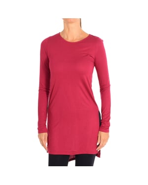 Vestido manga larga cuello redondo 3I65E1B75 mujer