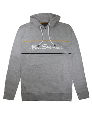 Ben Sherman logo para hombre sudadera gris