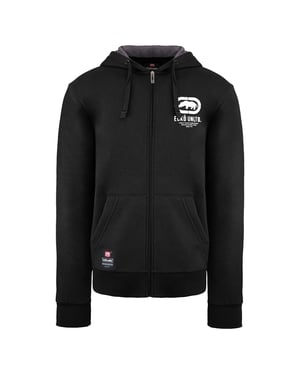 Ecko Unltd. Chaqueta de pista negra para hombre de cornisa