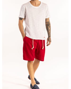 Takeshy Kurosawa Shorts Lino Hombre Rojo