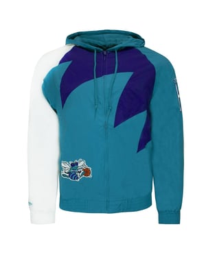 Mitchell y Ness Charlotte Hornets Mens Jaqueta azul