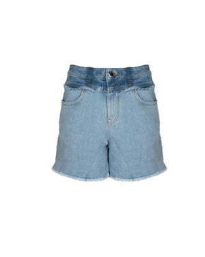 Pinko Bermudas Bradford de mujer azul